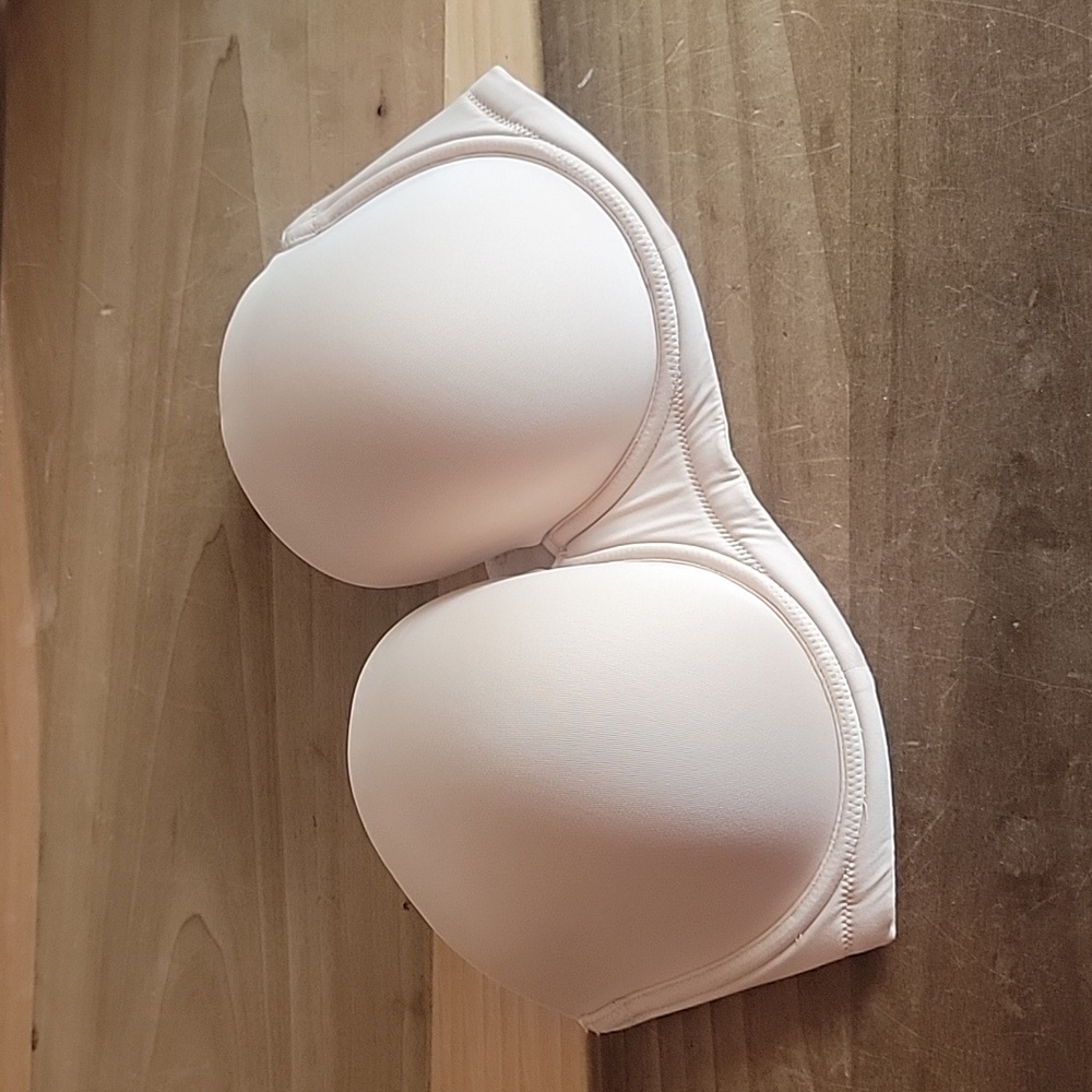 Wacoal Red Carpet Underwire Beige Nude Strapless Bra Size 36 DDD As Is